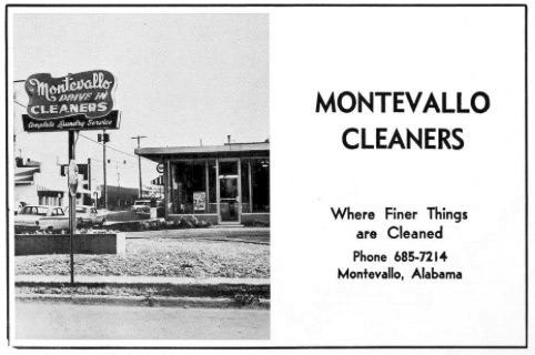 Montevallo Cleaners at corner of Middle and Valley Streets.